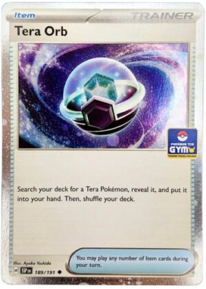 SV Surging Sparks 189/191 Tera Orb (Gym Stamp Cosmo Holo)