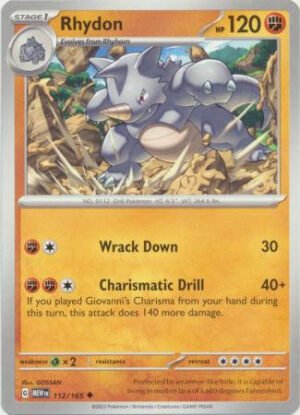 Scarlet & Violet 151 112/165 Rhydon