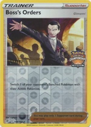 Rebel Clash 154/192 Boss's Orders [Giovanni] (Regional League Promo STAFF)