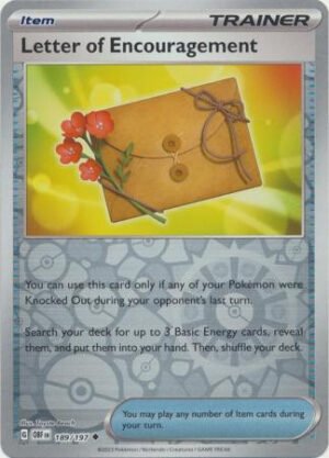 SV Obsidian Flames 189/197 Letter of Encouragement (Reverse Holo)