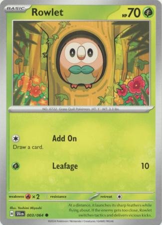 SV Shrouded Fable 003/064 Rowlet