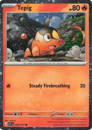 ME Ascended Heroes 029/217 Tepig (Cosmo Holo)