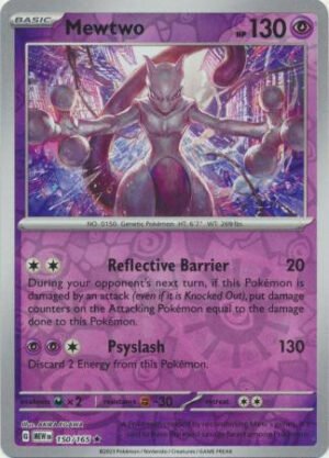 Scarlet & Violet 151 150/165 Mewtwo (Reverse Holo)