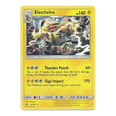 SM Burning Shadows 043/147 Electivire