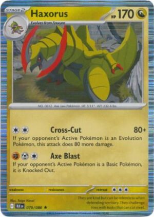 SV Black Bolt 070/086 Haxorus (Tinsel Holo)