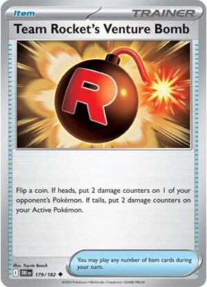 SV Destined Rivals 179/182 Team Rocket’s Venture Bomb