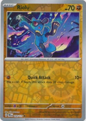 SV Prismatic Evolutions 050/131 Riolu (Reverse Holo)