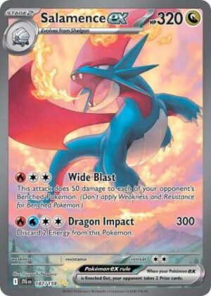SV Journey Together 187/159 Salamence ex (Alternative Art, Full Art)