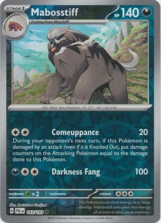 SV Paldea Evolved 143/193 Mabosstiff (Reverse Holo)