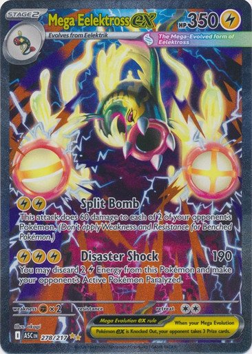 ME Ascended Heroes 278/217 Mega Eelektross ex (Special Illustration Rare)