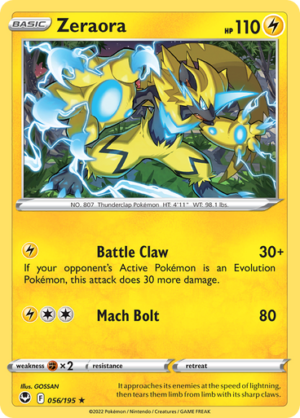 SWSH Silver Tempest 056/195 Zeraora