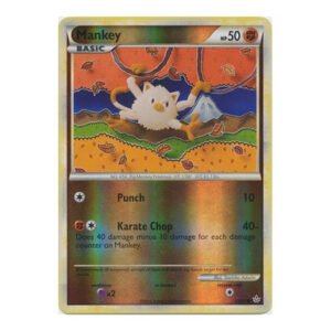 HS Unleashed 53/95 Mankey (Reverse Holo)
