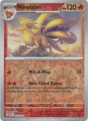 SV Obsidian Flames 029/197 Ninetales (Reverse Holo)