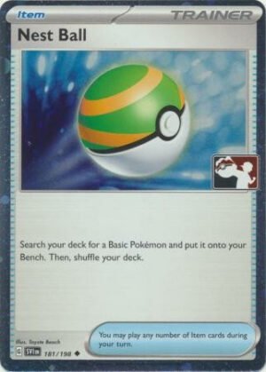 Scarlet & Violet (Base Set) 181/198 Nest Ball (Prize Pack League Promo Cosmo Holo)