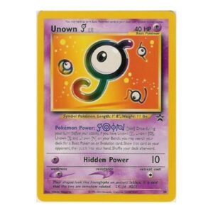 Pokemon Black Star Promo 38 Unown J