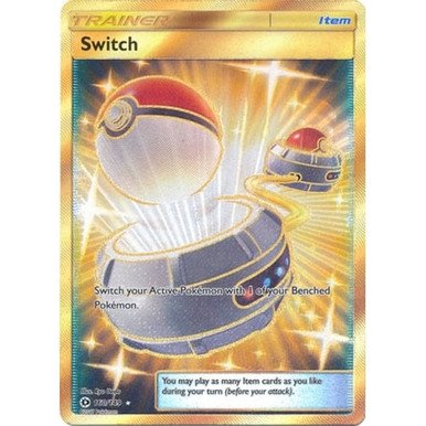 Sun and Moon (Base Set) 160/149 Switch (Secret Rare)