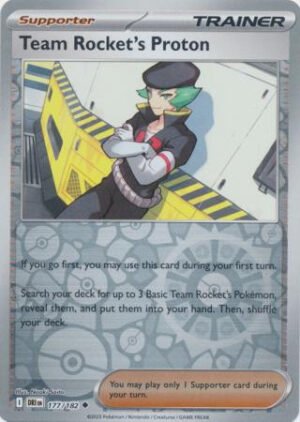 SV Destined Rivals 177/182 Team Rocket’s Proton (Reverse Holo)