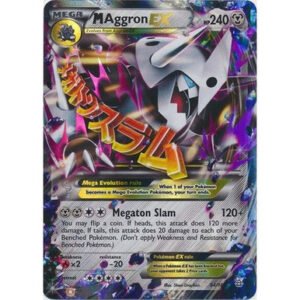 XY Primal Clash 94/160 M Aggron EX (Half Art Mega)