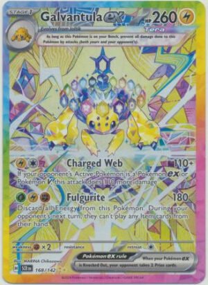 SV Stellar Crown 168/142 Galvantula ex (Alternative Art, Full Art)