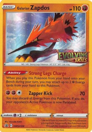 Sword & Shield Promo SWSH124 Galarian Zapdos