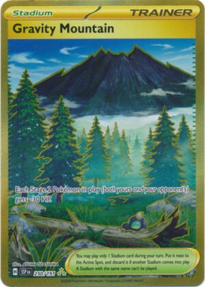 SV Surging Sparks 250/191 Gravity Mountain (Secret Rare)
