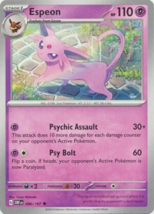 SV Obsidian Flames 086/197 Espeon