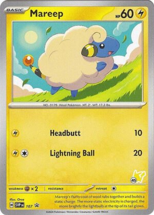 Scarlet & Violet Promo SVP107 Mareep (Pikachu Symbol 45)