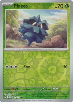 SV Temporal Forces 002/162 Pineco (Reverse Holo)