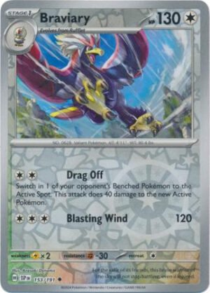 SV Surging Sparks 153/191 Braviary (Reverse Holo)