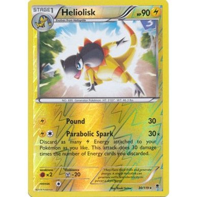 XY Phantom Forces 30/119 Heliolisk (Reverse Holo)