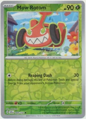 SV Stellar Crown 008/142 Mow Rotom (Reverse Holo)
