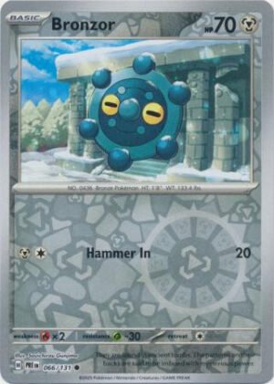 SV Prismatic Evolutions 066/131 Bronzor (Reverse Holo)