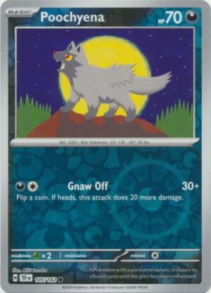 SV Temporal Forces 105/162 Poochyena (Reverse Holo)