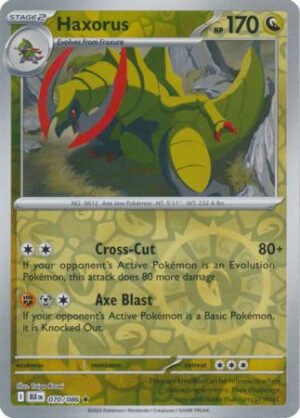 SV Black Bolt 070/086 Haxorus (Reverse Holo)