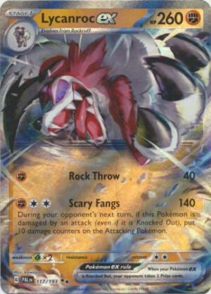 SV Paldea Evolved 117/193 Lycanroc ex (Half Art)