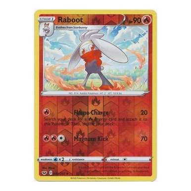 Sword & Shield (Base) 032/202 Raboot (Reverse Holo)