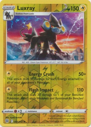 Brilliant Stars 051/172 Luxray (Reverse Holo)