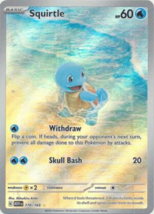 Scarlet & Violet 151 170/165 Squirtle (Illustration Rare)