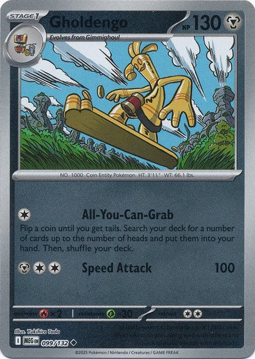 Mega Evolution 099/132 Gholdengo (Reverse Holo)