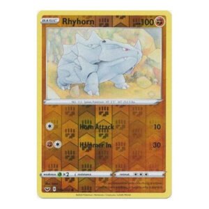 Sword & Shield (Base) 096/202 Rhyhorn (Reverse Holo)