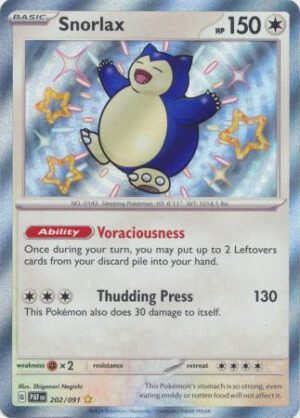 SV Paldean Fates 202/091 Snorlax (Holo Shiny)