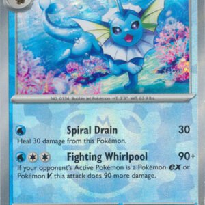 SV Prismatic Evolutions 022/131 Vaporeon (MASTER BALL Pattern Holo)