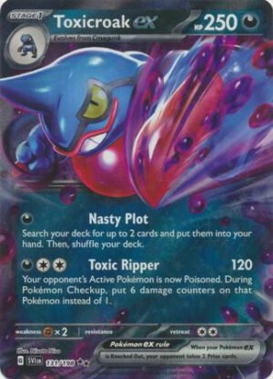 Scarlet & Violet (Base Set) 131/198 Toxicroak ex (Half Art)