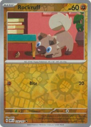 SV Obsidian Flames 116/197 Rockruff (Reverse Holo)