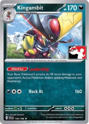 Scarlet & Violet (Base Set) 134/198 Kingambit (Prize Pack League Promo Non-Holo)