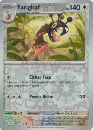 SV Paldea Evolved 155/193 Farigiraf (Reverse Holo)