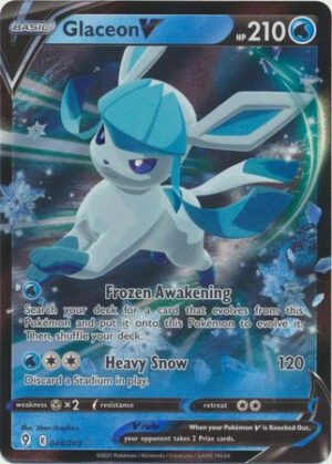 Evolving Skies 040/203 Glaceon V (Half Art)