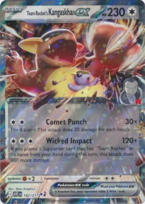 ME Ascended Heroes 162/217 Team Rocket's Kangaskhan ex (Half Art)