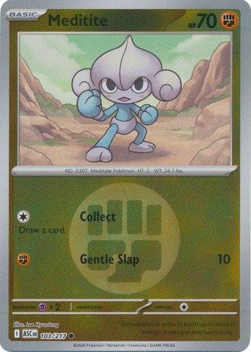 ME Ascended Heroes 103/217 Meditite (Reverse Holo ENERGY SYMBOL)
