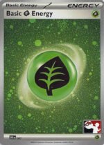 Scarlet & Violet SVE EN01 Basic Grass Energy (Prize Pack League Promo Cosmo Holo)